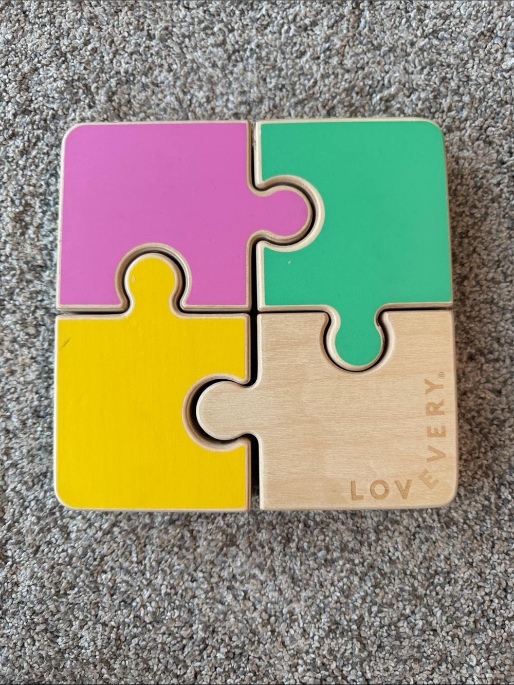 Lovevery Colorful Wooden Puzzle Set